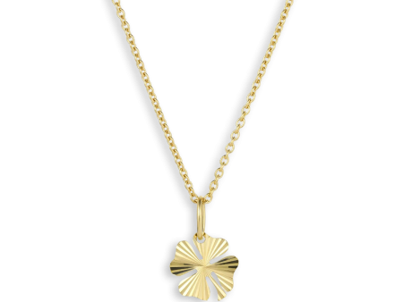 Jane Kønig - Reflection Clover Pendant - Forgyldt Online