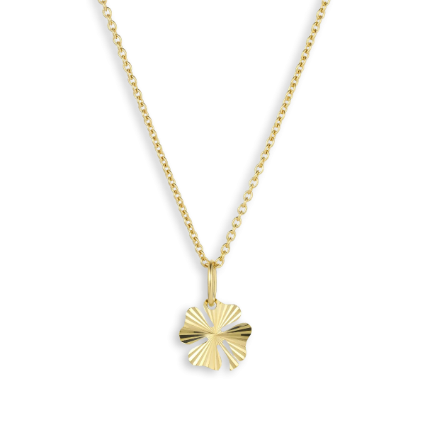 Jane Kønig - Reflection Clover Pendant - Forgyldt Online