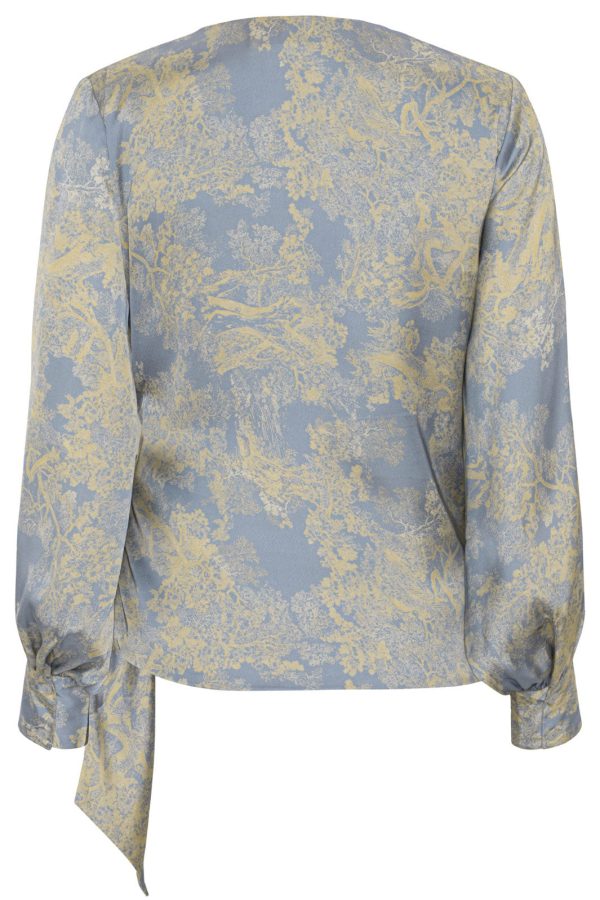 Karmamia - Ines Blouse - Sky Forest Cheap