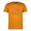 COOPER MENSWEAR LOGO CREW NECK TEE GOLD For Sale