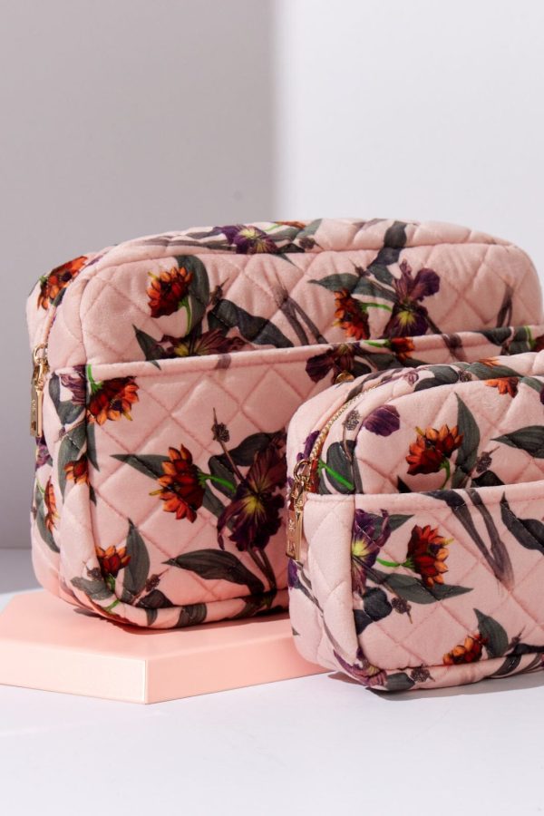 Fan Palm - Beauty Bag Velvet - Rose Hibiscus Online Hot Sale