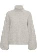 Gestuz - AlphaGZ ls rollneck - Light grey melange Sale