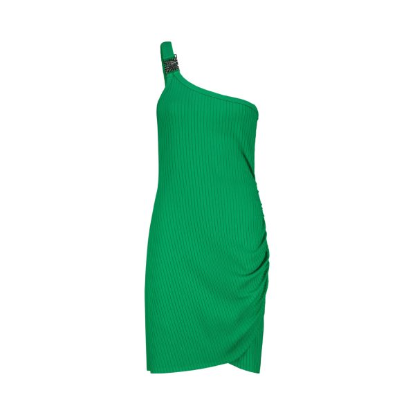 CHLOE EMERALD A-SYMETRICAL DRESS Online Hot Sale