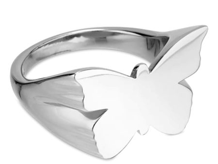 Jane Kønig - Butterfly Signet ring - Forsølvet For Cheap