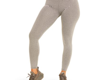 BODYCON SCRUNCHED LEGGINGS LIGHT GREY Online now