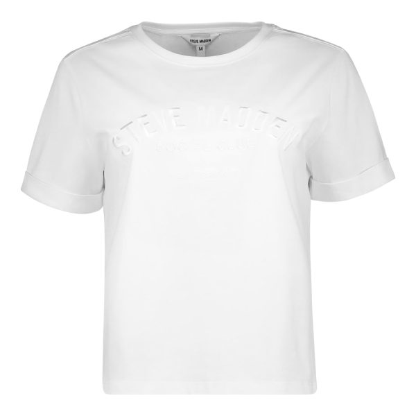 KITTY BOXY LOGO TEE WHITE Hot on Sale