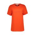 LAILA LADIES KNITTED T-SHIRT TANGERINE Online Hot Sale