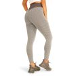 BODYCON SCRUNCHED LEGGINGS LIGHT GREY Online now