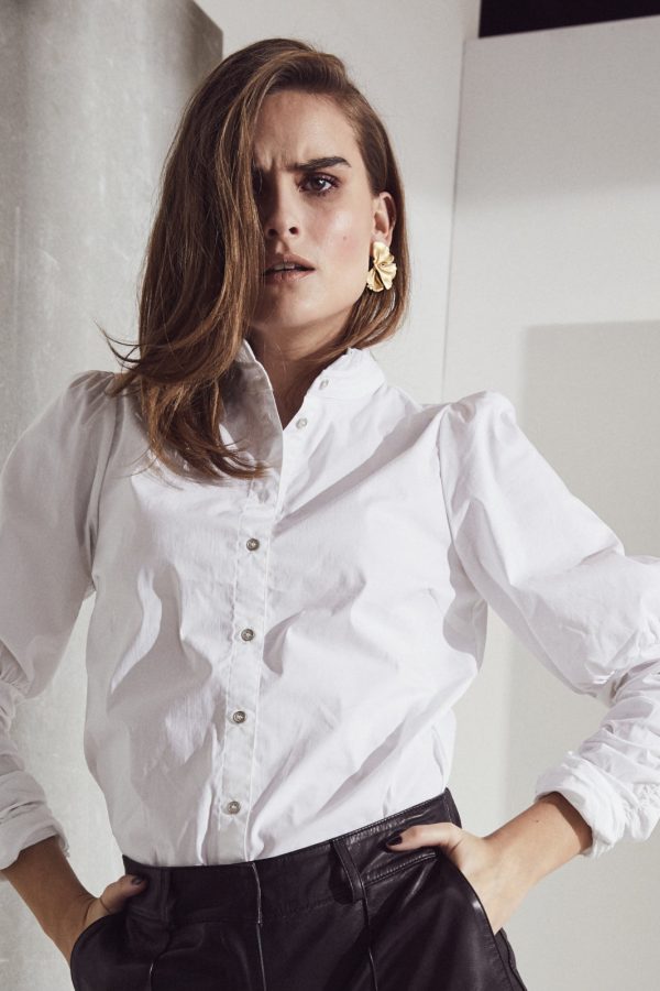 Co´couture - Sandycc Poplin Puff Shirt - 4000 White For Discount