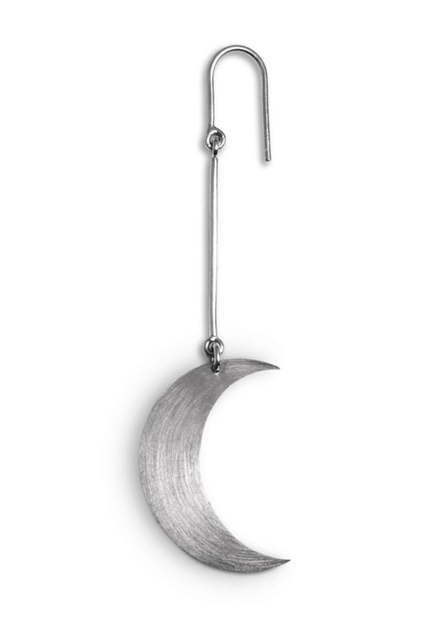 Jane Kønig - Half Moon Earring - Forsølvet Online Sale