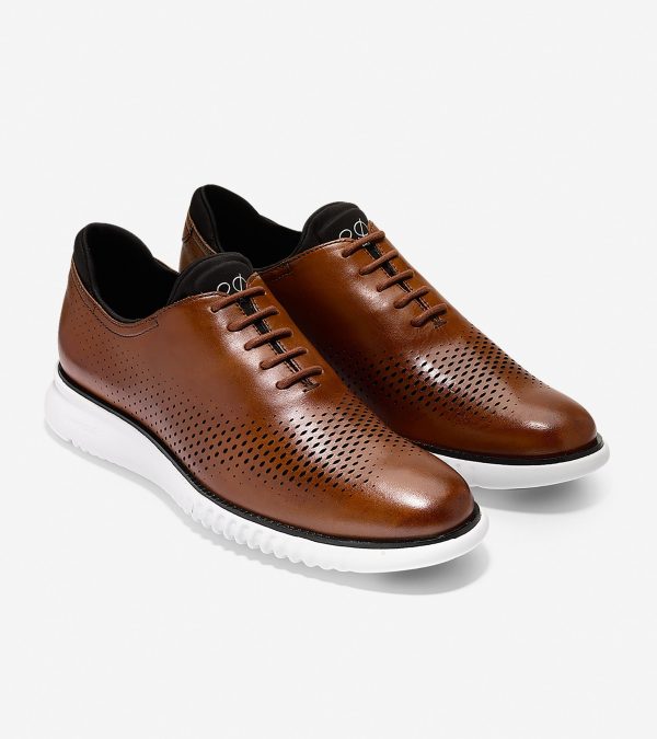 2.ZERØGRAND Lined Laser Wingtip Oxford Online Hot Sale