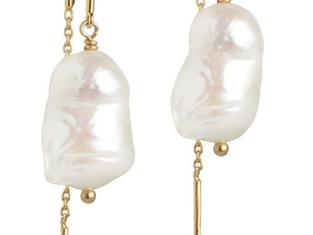 Enamel Copenhagen - Earring, Twin pearls - Pearl Cheap