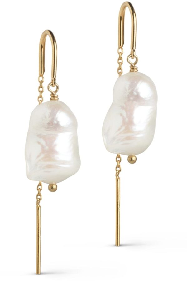 Enamel Copenhagen - Earring, Twin pearls - Pearl Cheap