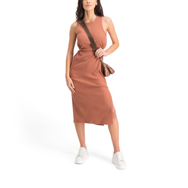 HARPER LADIES KNITTED DRESS RUST Online