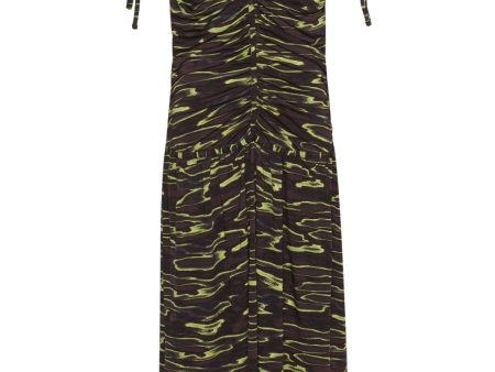 Gestuz - ShevyGZ P sl long dress - Yellow water Online Hot Sale