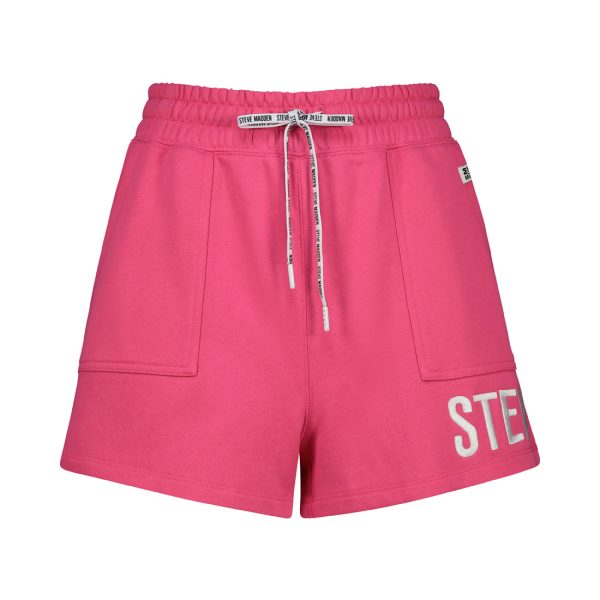 JOCELYN LADIES KNITTED SHORTS HOT PINK For Sale