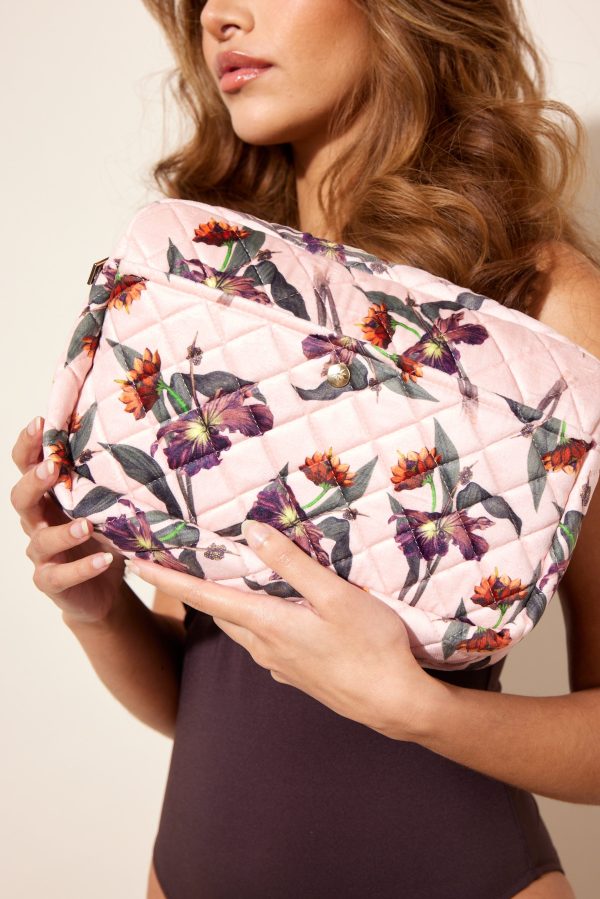 Fan Palm - Beauty Bag Velvet - Rose Hibiscus Online Hot Sale