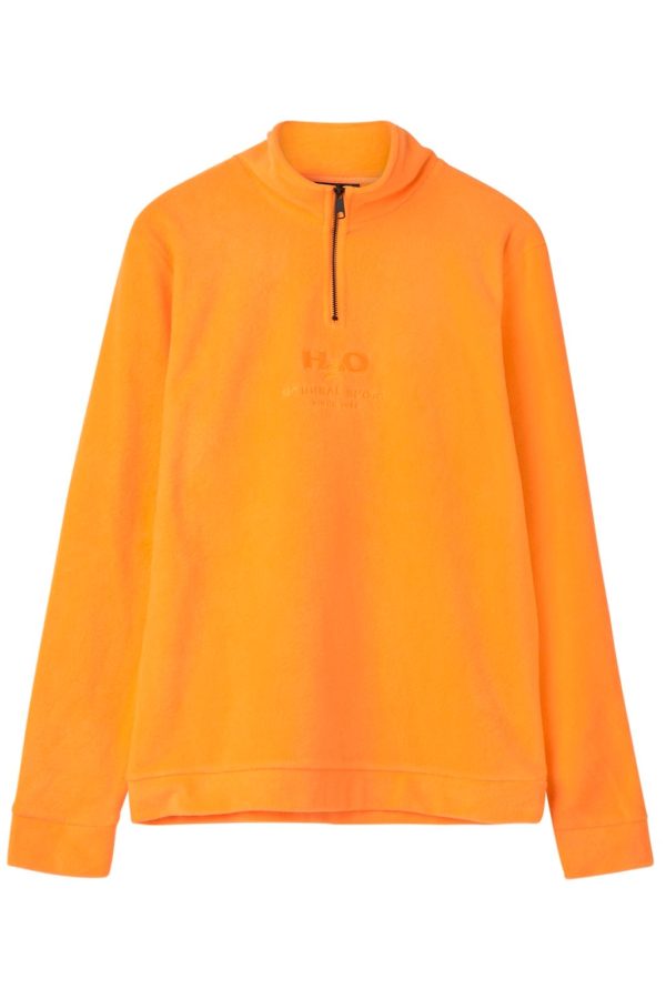 H2O - Blåvand II Fleece Half Zip - Blazing Orange Discount