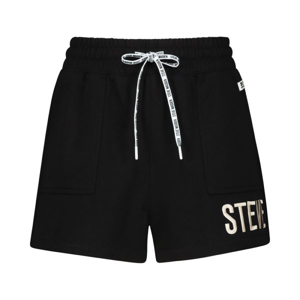 JOCELYN LADIES KNITTED SHORTS BLACK Supply