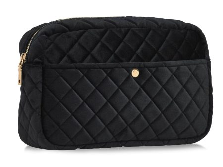 Fan Palm - Beauty Bag Velvet - Black Discount