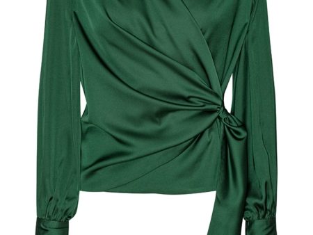 Forudbestilling - Karmamia - Ines Blouse - Hunter Green Online Hot Sale