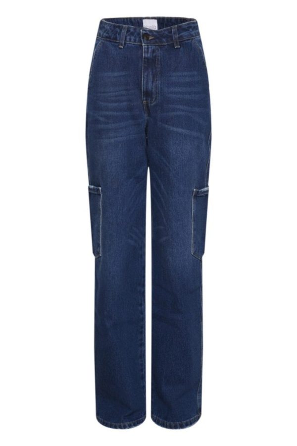 Noella - Rory Cargo Jeans - 188 Dark Blue Washed Online Sale