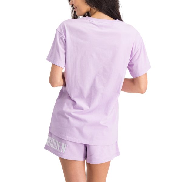 PAYTON LADIES KNITTED T-SHIRT LILAC Hot on Sale