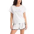 GISELLE LADIES KNITTED T-SHIRT WHITE For Discount