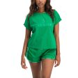 CALI LADIES KNITTED T-SHIRT GREEN on Sale