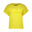 CALI LADIES KNITTED T-SHIRT YELLOW Hot on Sale