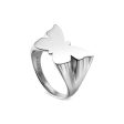 Jane Kønig - Butterfly Signet ring - Forsølvet For Cheap