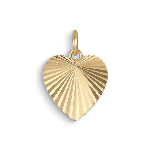 Jane Kønig - Reflection Heart pendant - Forgyldt Fashion