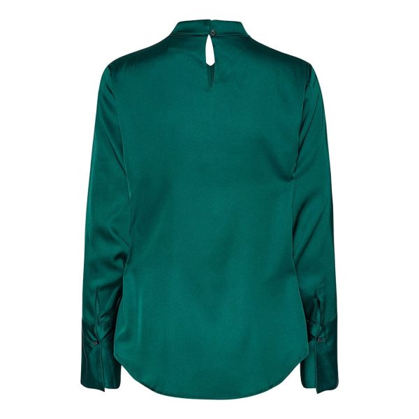 Karmamia - Tara Blouse - Dark Green For Cheap