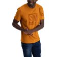 COOPER MENSWEAR LOGO CREW NECK TEE GOLD For Sale