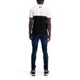 DAXX MENSWEAR COLOUR BLOCK CREW NECK TEE BLACK Discount