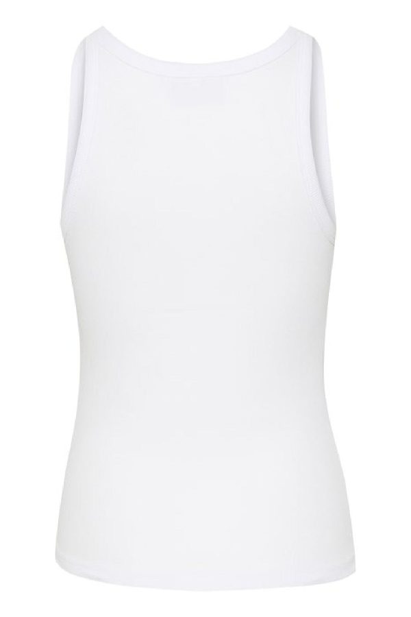 Gestuz - DrewGZ sl logo tank - Bright White Online Hot Sale