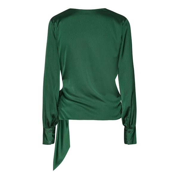 Forudbestilling - Karmamia - Ines Blouse - Hunter Green Online Hot Sale