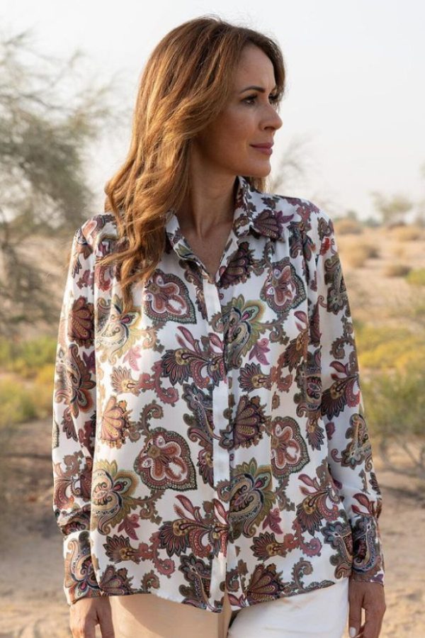 Karmamia - Augusta Shirt - Colmar Paisley For Sale