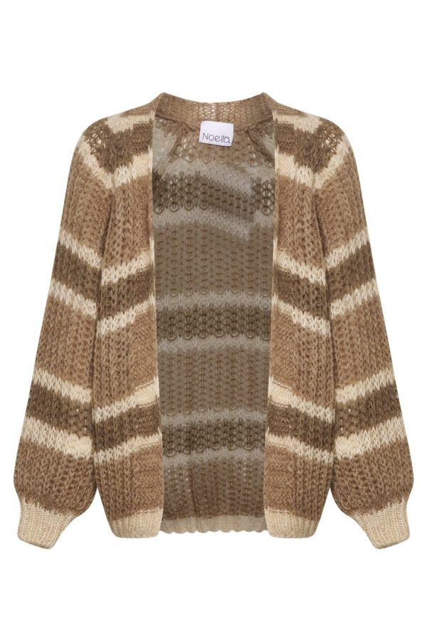 Noella - Vera Knit Cardigan - 930 Brown Camel Sand Online Hot Sale