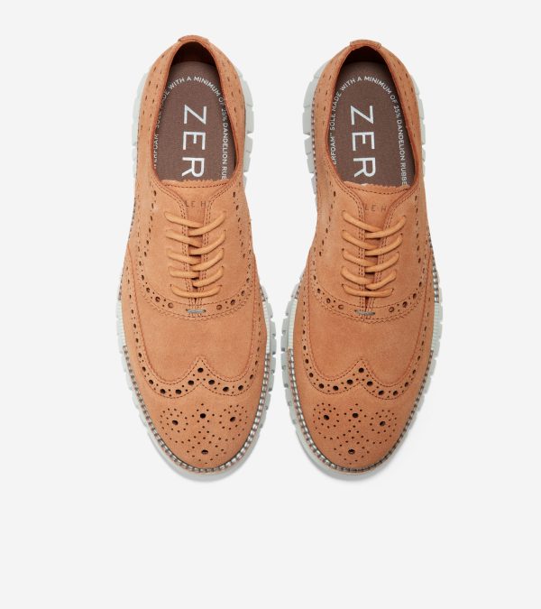 Men s ZERØGRAND Remastered Unlined Wingtip Oxfords For Cheap