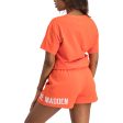 LAILA LADIES KNITTED T-SHIRT TANGERINE Online Hot Sale