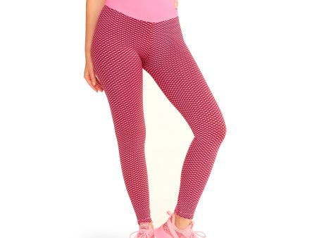 BODYCON SCRUNCHED LEGGINGS PINK Online now