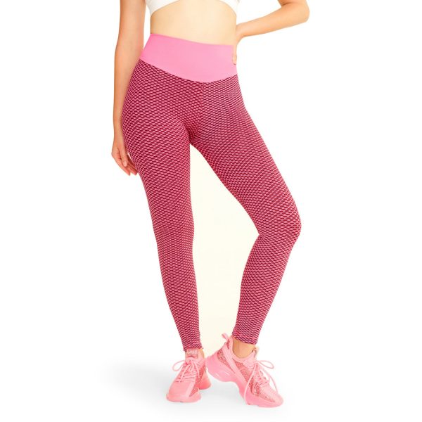 BODYCON SCRUNCHED LEGGINGS PINK Online now