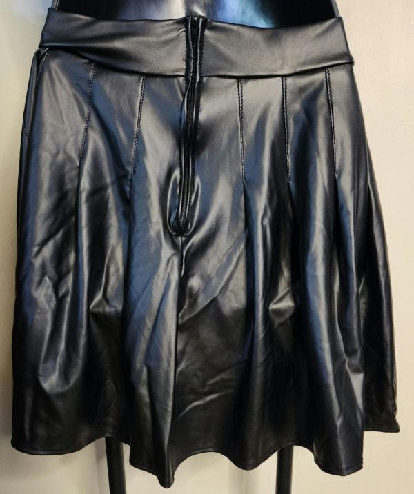 Faux Leather Skirt For Sale