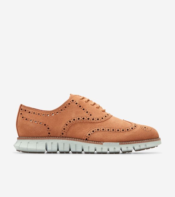 Men s ZERØGRAND Remastered Unlined Wingtip Oxfords For Cheap