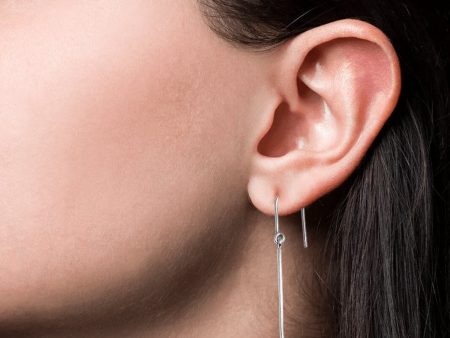 Jane Kønig - Half Moon Earring - Forsølvet Online Sale