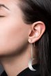 Jane Kønig - Half Moon Earring - Forsølvet Online Sale