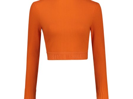 KYLA BASIC FUNNEL NECK ORANGE Cheap