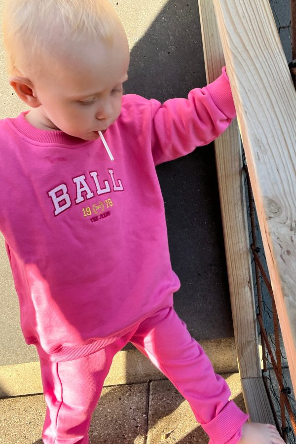 Ball X Molly&My - Baby Sweatsuit L. Taylor - Bubblegum For Discount