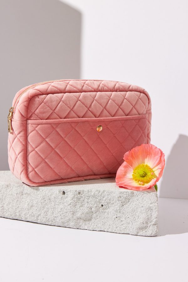 Fan Palm - Beauty Bag Velvet - Rose Velvet Online Hot Sale